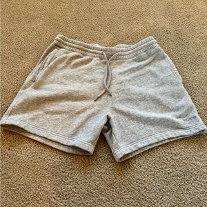 Hollister Light Gray Fleece Shorts Size L